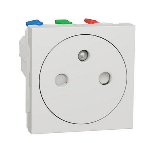 Unica - prise 2P+T - FR - 90DEG - affleurant - raccord rapide - Blanc - méca seu-NU305218-3606489454135-SCHNEIDER ELECTRIC FRANCE