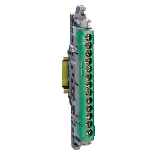 Bornier de répartition isolé IP2X terre 1 connexion 6 à 25mm² - vert - 113mm-004834-3245060048341-LEGRAND