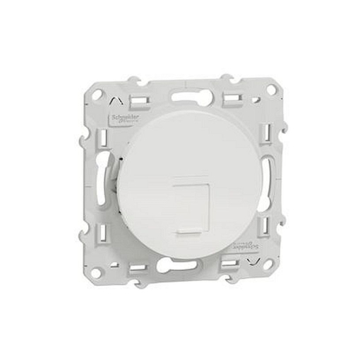 Odace, prise RJ45 Blanc, grade 1 (téléphone + informatique) cat. 6 UTP, à vis-S520475-3606480319150-SCHNEIDER ELECTRIC FRANCE