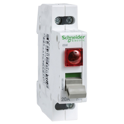 Acti9, iSW interrupteur de commande à voyant lumineux 230V 2P 32A 250VCA-A9S61232-3606480088940-SCHNEIDER ELECTRIC FRANCE