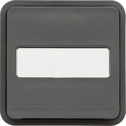 cubyko Prise 2P+T avec porte-étiquette associable gris IP55-WNA104-3250617174046-HAGER