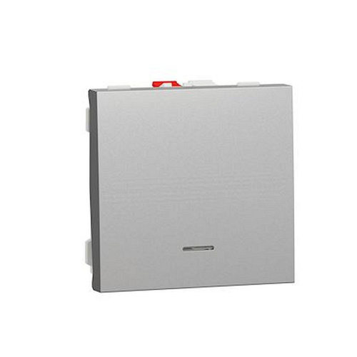 Unica - poussoir lumineux (localisation) - 10A - 2 mod - Alu - méca seul-NU320630N-3606489455354-SCHNEIDER ELECTRIC FRANCE