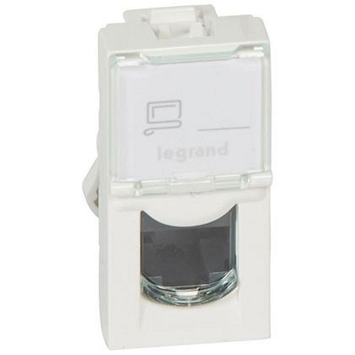 Prise RJ45 catégorie5e UTP Mosaic 1 module - blanc-076551-3245060765514-LEGRAND