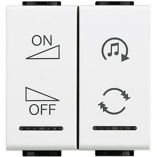 Manette Livinglight BUS pour diffusion sonore variation 1 module - blanc-N4911AIN-8005543418109-BTICINO