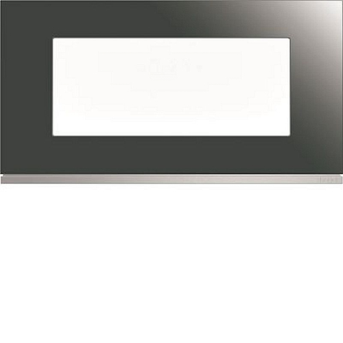 Plaque gallery 5 modules entraxe 71mm matiere mirror glass-WXP5005-3250617192996-HAGER