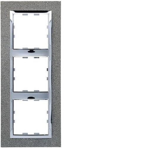 Kallysta épure plaque 3 postes verticale entraxe71 Béton-WK859-3250617068598-HAGER