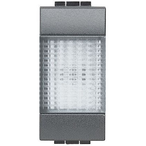 Témoin lumineux Livinglight diffuseur transparent - Anthracite - 1 module-L4371T-8012199167237-BTICINO