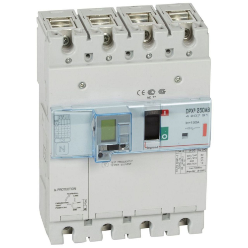 Disjoncteur de branchement version Enedis DPX³250AB différentiel 130A 4P-420731-3245064207317-LEGRAND