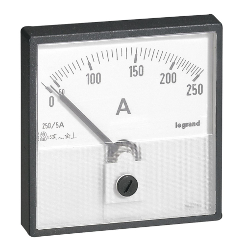 Ampèremètre analogique à fût rond D=56mm à équiper d'un cadran de mesure-014600-3245060146009-LEGRAND