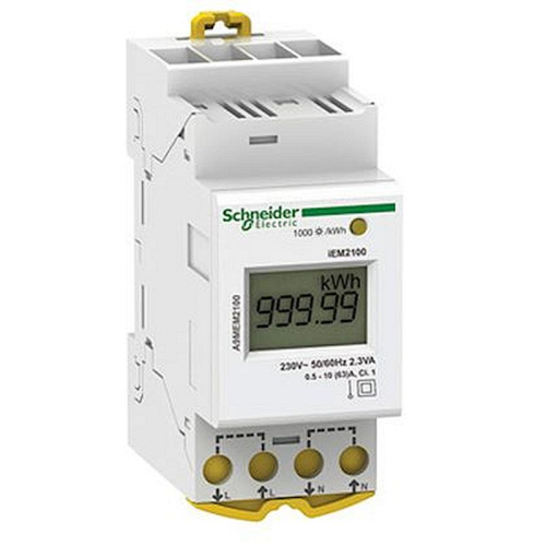 Acti9 iEM - compteur d'energie modulaire monophasé - 230V - 63A-A9MEM2100-3606480835223-SCHNEIDER ELECTRIC FRANCE