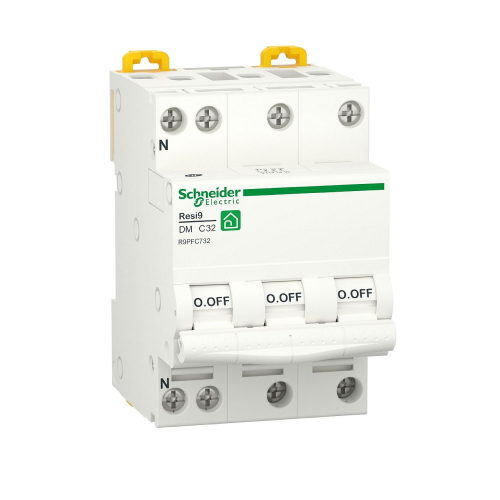 Resi9 - disjoncteur modulaire - 3P+N - 32A - courbe C - peignable-R9PFC732-3606489508609-SCHNEIDER ELECTRIC FRANCE