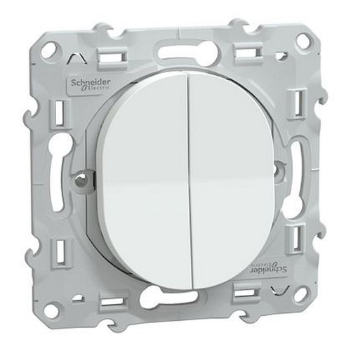 Ovalis - double va et vient - 10AX - Blanc-S320214-3606482162365-SCHNEIDER ELECTRIC FRANCE