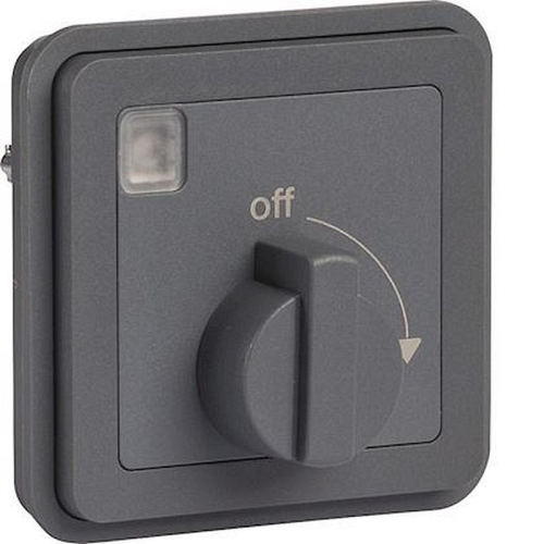 cubyko Minuterie bouton rotatif associable gris IP55-WNA009-3250617174091-HAGER