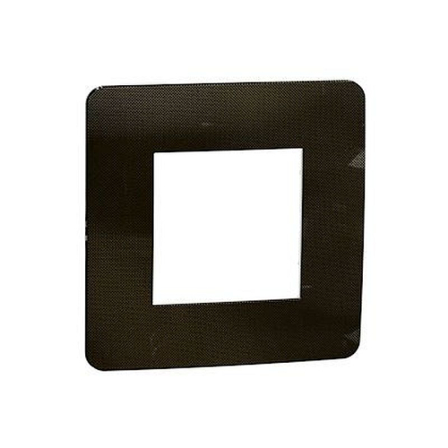 Unica Studio Métal - plaque de finition - Bronze liseré Blanc - 1 poste-NU280250-3606489452896-SCHNEIDER ELECTRIC FRANCE