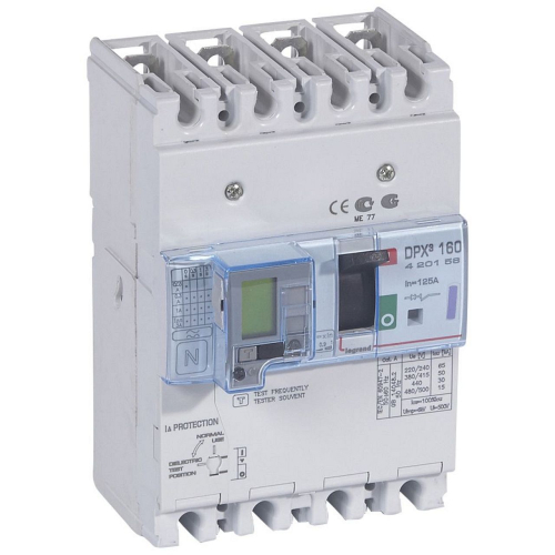 Disjoncteur magnétothermique différentiel DPX³160 Icu 50kA 400V~ - 4P - 125A-420156-3245064201568-LEGRAND