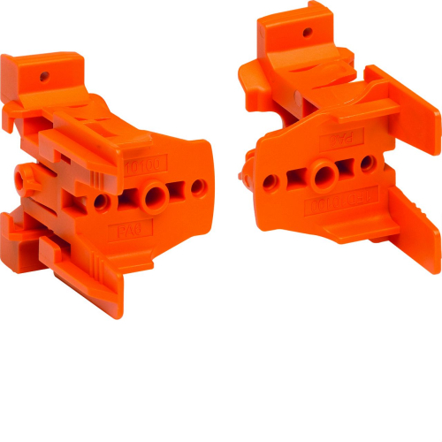 2 supports plastique orange rail DIN complémentaire-FD00H2-3250617860413-HAGER