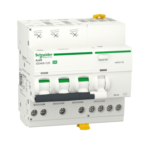 ACTI9 iDD40K XA - disjoncteur différentiel auto - 3P+N C 25A 4500A/4,5kA 30mA AC-A9DS1725-3606489715762-SCHNEIDER ELECTRIC FRANCE