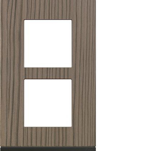 Plaque gallery 2 postes verticale 57mm matiere grey wood-WXP4822-3250617196581-HAGER