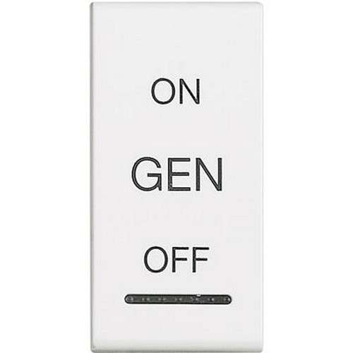 Manette Livinglight symbole ON , OFF et GEN 1 module - blanc-N4911AFN-8005543418048-BTICINO