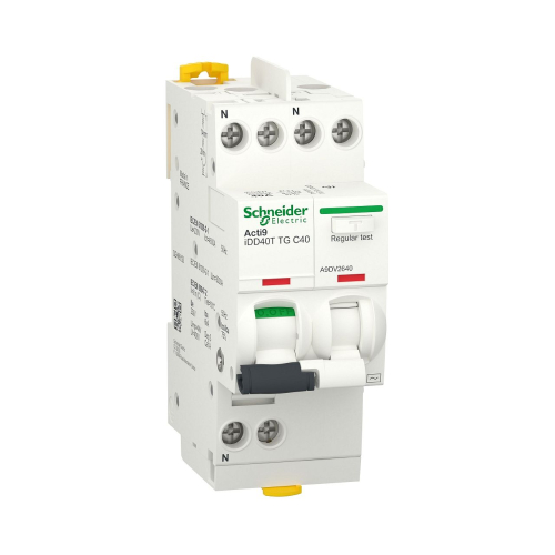 Acti9 iDD40T - disjoncteur différentiel tête de groupe - 1P+N C 40A 6kA 30mA AC-A9DV2640-3606481382412-SCHNEIDER ELECTRIC FRANCE