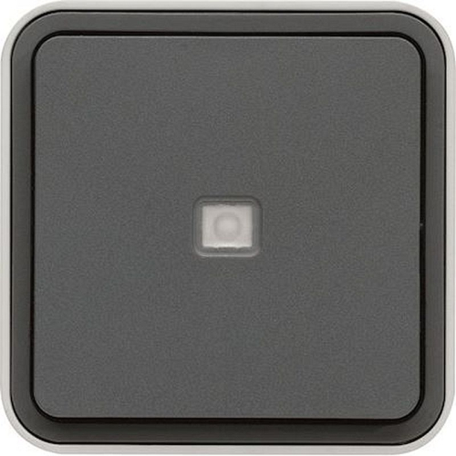 cubyko interrupteur va-et-vient témoin avec neutre saillie gris IP55-WNC003-3250617170031-HAGER