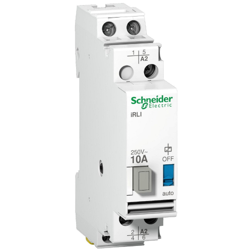 Acti9, iRLI relais inverseur 10A 2P tension de commande 12VCA, 1F + 1O/F-A9E15538-3606480377341-SCHNEIDER ELECTRIC FRANCE