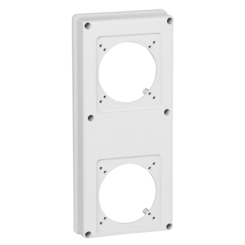 Plastron P17 280x125mm recevant 2 prises 16A ou 32A pour composer un coffret P17-057718-3245060577186-LEGRAND