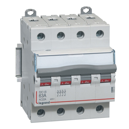 Interrupteur-sectionneur DX³-IS 4P 400V~ - 63A - 4 modules-406481-3245064064811-LEGRAND