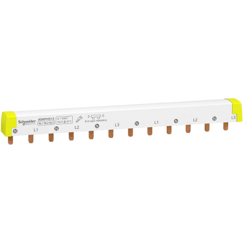 Acti9 iC60 - peigne à dents - 3 x N+P - 100A - 12 modules de 18mm-A9XPH512-3606480485084-SCHNEIDER ELECTRIC FRANCE