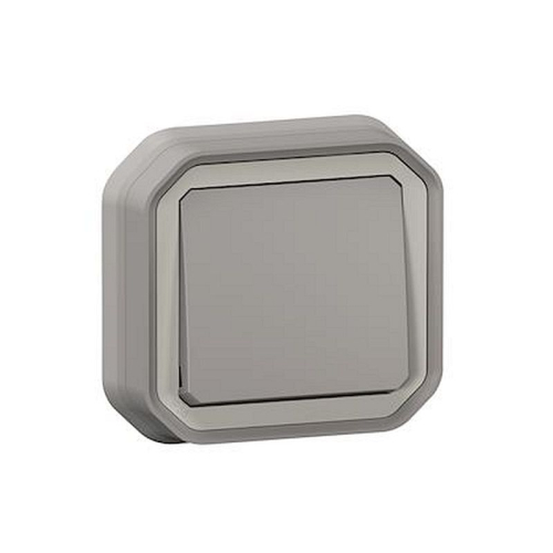 Poussoir NO Plexo complet encastré gris-069820L-3414972110495-LEGRAND