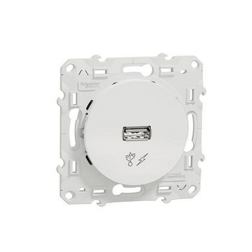 Odace - prise alimentation chargeurs USB blanche - sortie 5V, 1A-S520408-3606480319891-SCHNEIDER ELECTRIC FRANCE