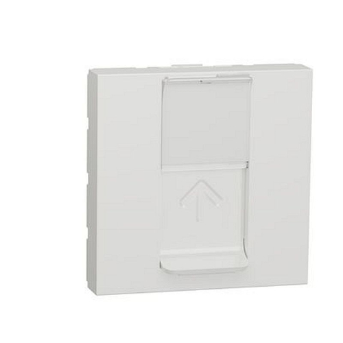 Unica - prise RJ45 simple - cat 6A blindé STP FTP - 2 mod - Blanc - méca seul-NU344918-3606489467470-SCHNEIDER ELECTRIC FRANCE