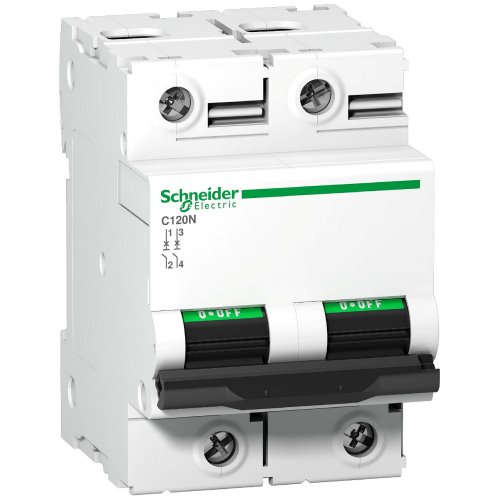 Disjoncteur C120N 2P 80 A, courbe D, 10 kA-A9N18383-3606480379543-SCHNEIDER ELECTRIC FRANCE