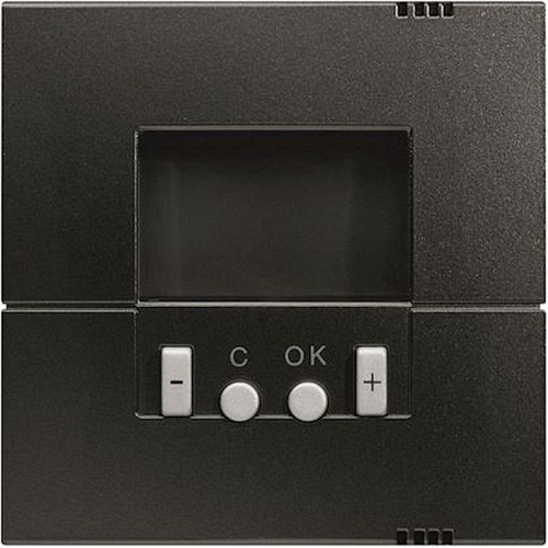 Kallysta enjoliveur pour thermostat programmable coloris Carbone-WK793C-3250617079310-HAGER