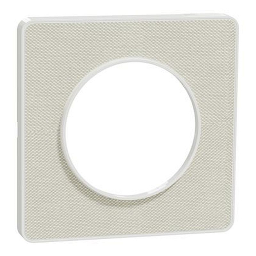 Odace Touch  - Plaque de finition Kvadrat 1 poste - Craie/Blanc-S520802KW-3606481088369-SCHNEIDER ELECTRIC FRANCE