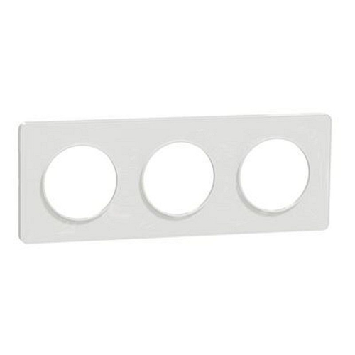 Odace Touch, plaque Blanc 3 postes horiz. ou vert. entraxe 71mm-S520806-3606480318542-SCHNEIDER ELECTRIC FRANCE