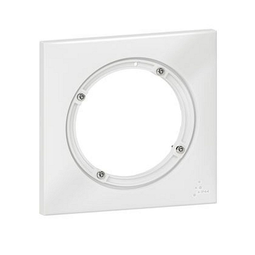 Plaque carrée dooxie 1 poste IP44 finition blanc-600943-3414971096455-LEGRAND