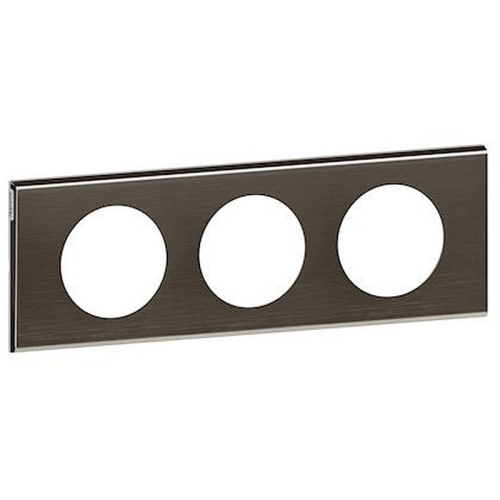 Plaque Céliane Matières 3 postes - finition Black Nickel-069033-3414970450517-LEGRAND