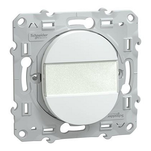 Ovalis - poussoir à fermeture avec porte-étiquette - 10AX - Blanc-S320266-3606482162266-SCHNEIDER ELECTRIC FRANCE