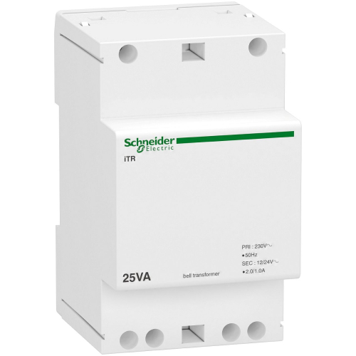 Acti9 iTR - transformateur de sonnerie et ronfleur - 25VA - 230Vca/12-24Vca-A9A15215-3606480097874-SCHNEIDER ELECTRIC FRANCE