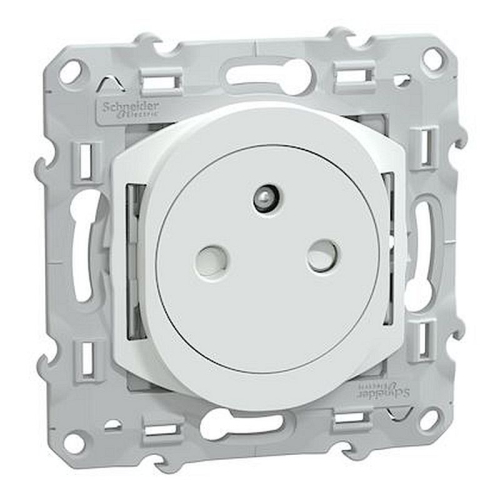 Ovalis - prise de courant 2P+T 16A affleurante - bornes automatiques - Blanc-S320052-3606482162457-SCHNEIDER ELECTRIC FRANCE