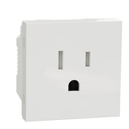 Unica - prise standard US - 15A - 2P+T - 2 mod - Blanc - méca seul-NU302818-3606481954077-SCHNEIDER ELECTRIC FRANCE