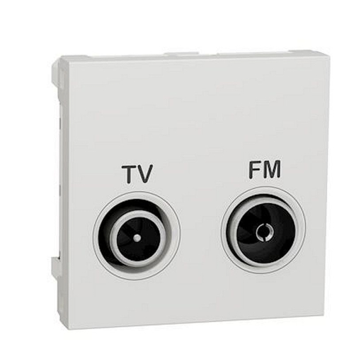 Unica - prise TV + FM - individuel - 2 mod - Blanc - méca seul-NU345118-3606489467234-SCHNEIDER ELECTRIC FRANCE