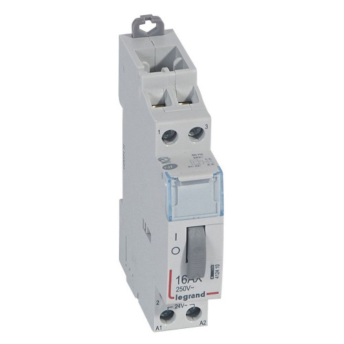 Télérupteur standard à vis 24 V~- 2P - 250V~~ - 16A - 2F - 1 module-412410-3245064124102-LEGRAND