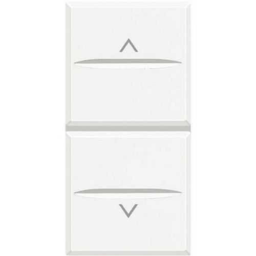 Double-poussoir interbloqué pour volets roulants Axolute - White-HD4037-8012199987262-BTICINO