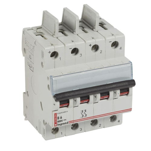 Disjoncteur modulaire courant continu DX³ 800V= 6A - 4 modules-414424-3245064144247-LEGRAND