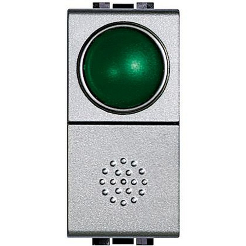 Poussoir à voyant vert Livinglight 10A 250V - Tech-NT4038V-8012199431697-BTICINO