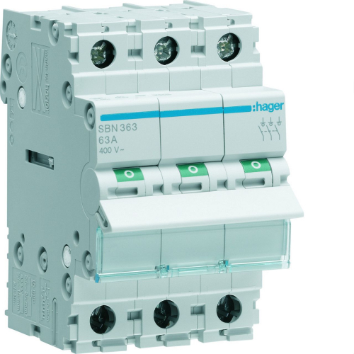 Interrupteur modulaire 3 pôles 63A-SBN363-3250615510228-HAGER