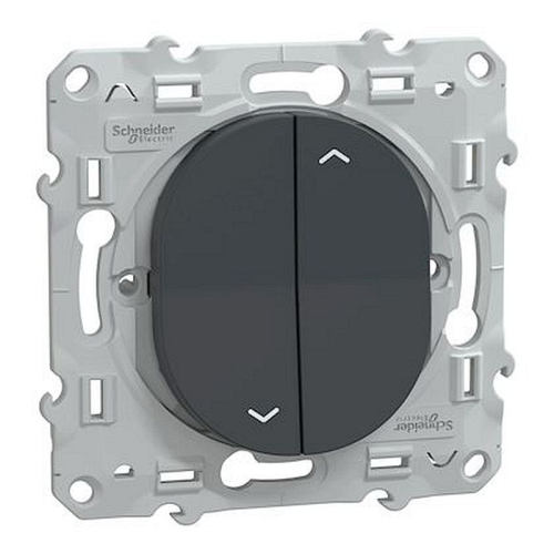 Ovalis - interrupteur 2 boutons pour volet roulant- 6AX -Anthracite-S340208-3606482163041-SCHNEIDER ELECTRIC FRANCE