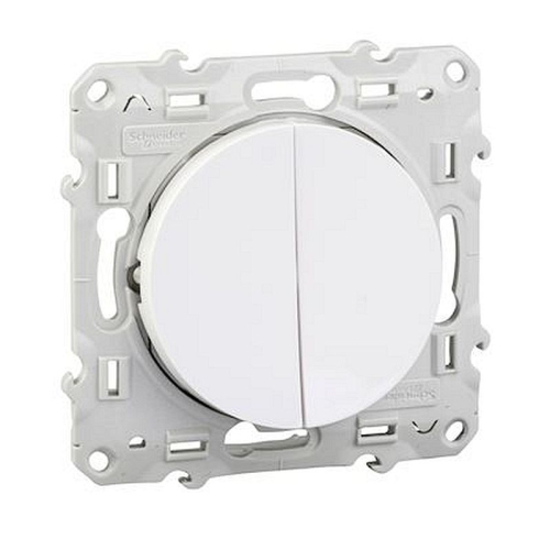 Odace, double va-et-vient Blanc, connexion rapide, à vis-S520214-3606480318054-SCHNEIDER ELECTRIC FRANCE